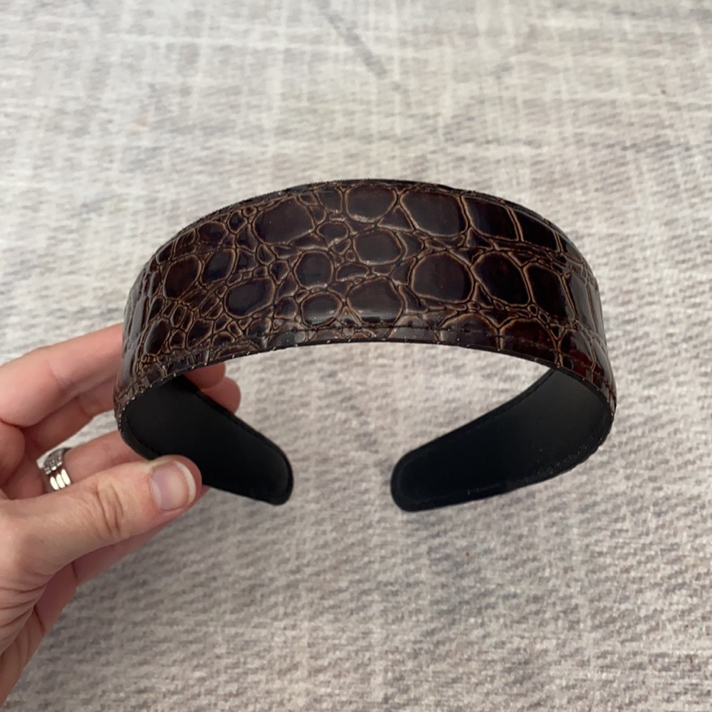 NWOT faux reptile skin headband